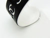 Chanel cuff bracelet white CC black plastic Authentic