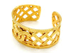 Vintage Chanel cuff bracelet CC logo mesh