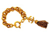 Vintage Chanel bracelet CC logo fringe tassel