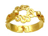 Vintage Chanel cuff bracelet CC logo flower