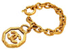 Vintage Chanel Bracelet CC logo clear round