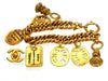 Vintage Chanel bracelet CC logo plate dog tag