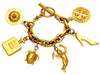 Vintage Chanel bracelet angel turtle perfume bottle charms