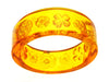 Vintage Chanel bracelet CC logo camellia orange