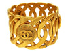 Vintage Chanel bracelet CC logo huge cuff