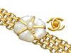 Vintage Chanel bracelet CC logo shell flower