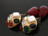 Authentic vintage Chanel earrings rhinestone glass stone pearl dangle
