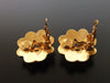 Authentic vintage Chanel earrings gold CC flower