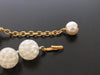 Authentic Vintage Chanel bracelet bangle CC pearl clear ball