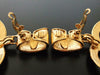 Authentic vintage Chanel earrings gold huge swing CC