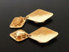 Authentic Vintage Chanel earrings swing gold CC rhombus huge
