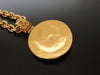 Authentic vintage Chanel necklace choker gold CC pendant