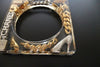 Authentic Vintage Chanel cuff bracelet bangle CC icon charm clear rare