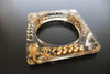 Authentic Vintage Chanel cuff bracelet bangle CC icon charm clear rare