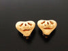 Authentic vintage Chanel earrings gold CC heart