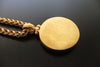 Authentic vintage Chanel necklace chain choker CC white stone pendant