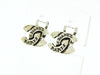 Vintage Chanel CC earrings silver small logo double C Authentic