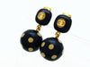 Vintage Chanel dangling earrings dot ball plastic