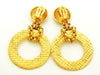 Vintage Chanel dangling earrings large hoop