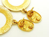 Vintage Chanel earrings hoop dangle