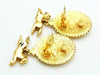 Vintage Chanel dangling earrings CC logo horse