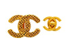 Vintage Chanel earrings big CC logo