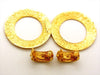 Vintage Chanel hoop earrings dangle