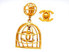 Vintage Chanel birdcage earrings