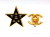 Vintage Chanel earrings CC logo black star