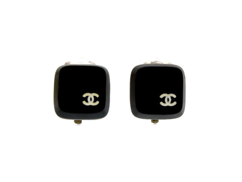 Vintage Chanel earrings CC logo keyboard