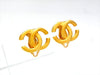 Vintage Chanel earrings CC logo gold tone