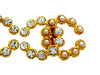 Vintage Chanel earrings CC logo pearl rhinestone