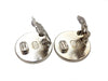 Vintage Chanel earrings CC logo black & silver color