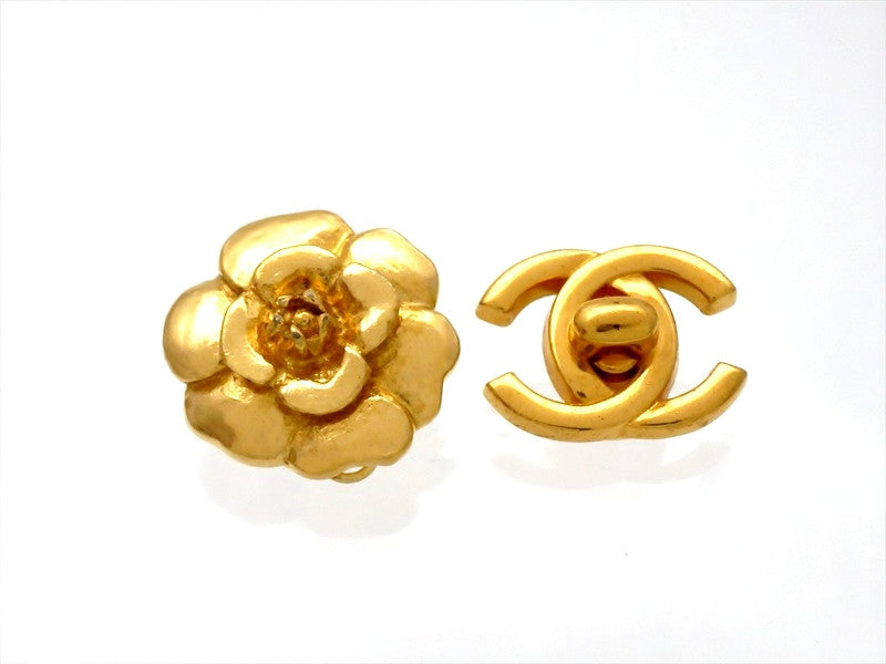 Chanel Gold Earrings 