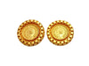 Vintage Chanel earrings COCO Chanel medal round