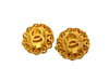 Vintage Chanel earrings CC logo round small