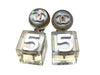 Vintage Chanel earrings No.5 cube dangle