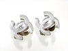 Vintage Chanel earrings CC logo plastic mirror