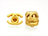 Vintage Chanel earrings CC logo quad