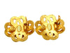 Vintage Chanel earrings CC logo flower