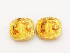 Vintage Chanel earrings red stone