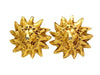Vintage Chanel earrings CC logo lion