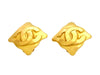 Vintage Chanel earrings CC logo rhombus