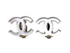 Vintage Chanel earrings CC logo mirror