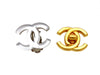 Vintage Chanel earrings CC logo mirror