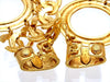 Vintage Chanel earrings CC logo hoop dangle huge