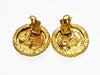 Vintage Chanel earrings man gold tone