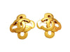 Vintage Chanel earrings CC logo clover