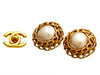 Vintage Chanel earrings pearl round