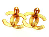 Vintage Chanel earrings CC logo double C large